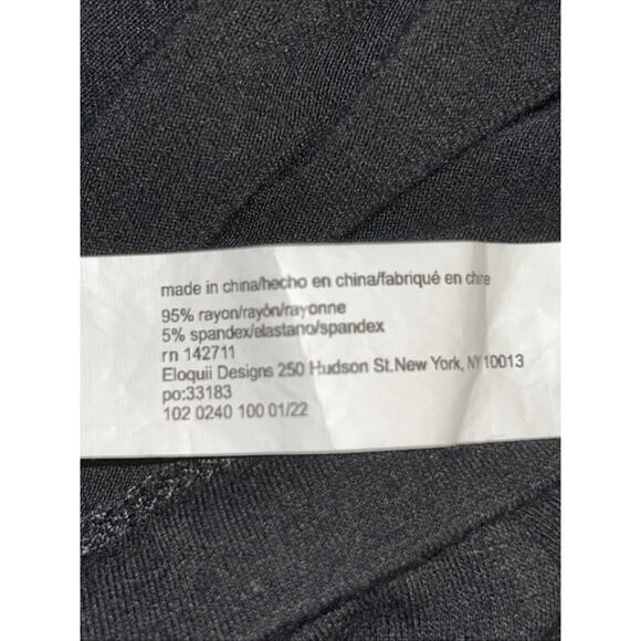 Eloquii Blouse Size 14/16 Cowl Neck Black Short Sleeve Goth Witchy Minimalist - Picture 8 of 8